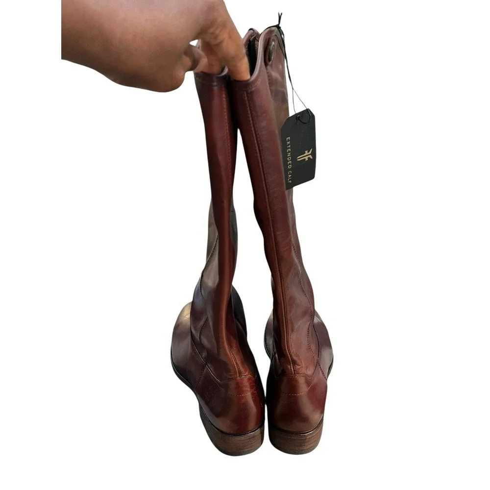 Frye Melissa 2 Button  Knee-High Riding Boots‎ Wide Extended Calf,  Size 9M